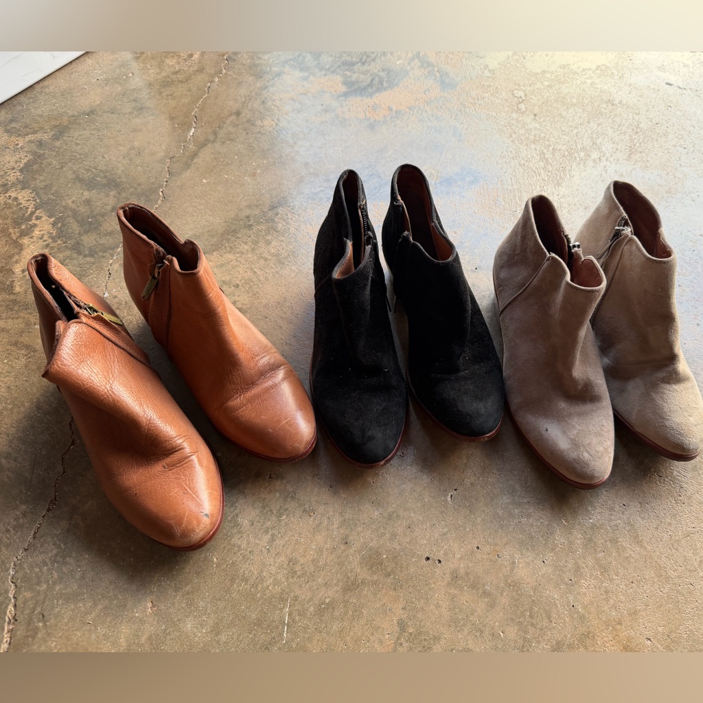 Sam Edelman Ankle Boots - Black, Brown, And Tan